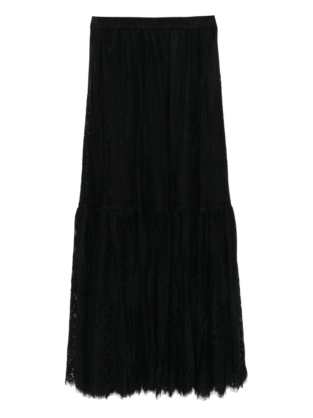 Patsy lace tiered maxi skirt - 2