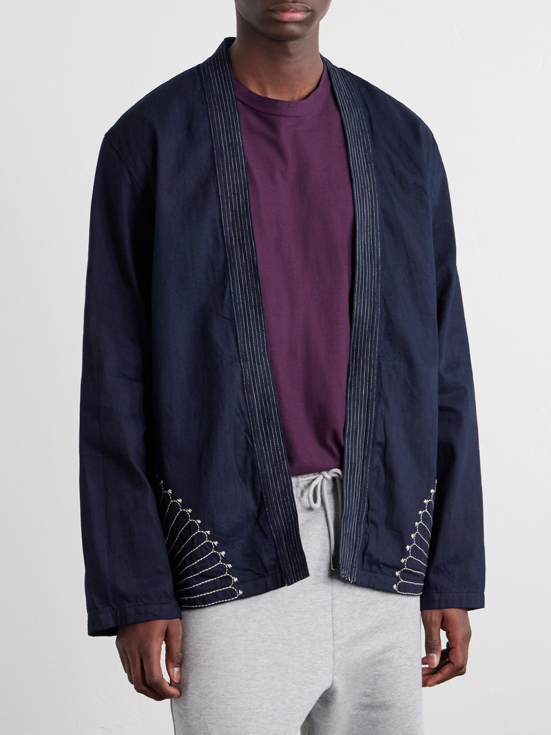 Kakashi Embroidered Cotton-Twill Overshirt 3