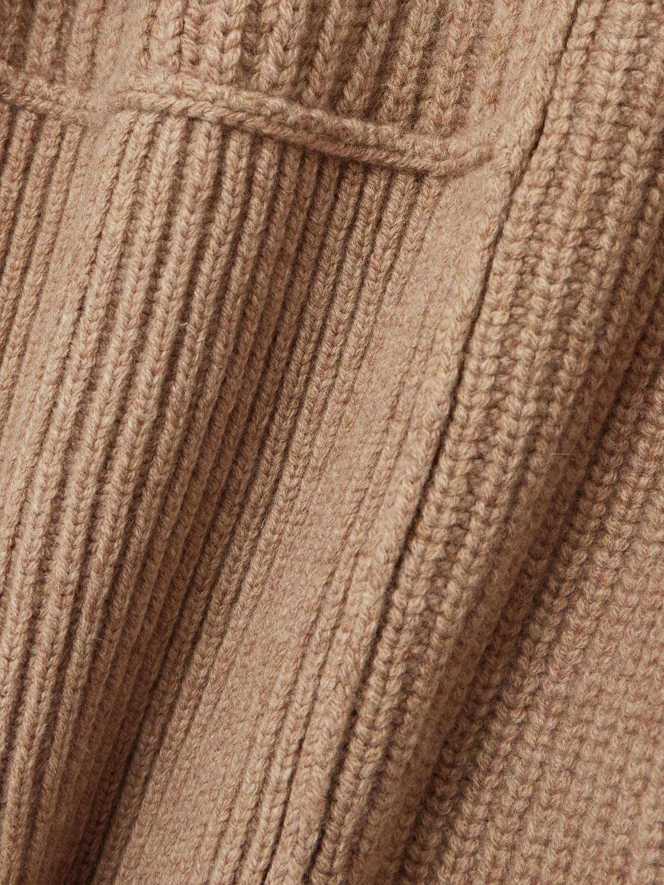 Paneled ribbed wool sweater - 5