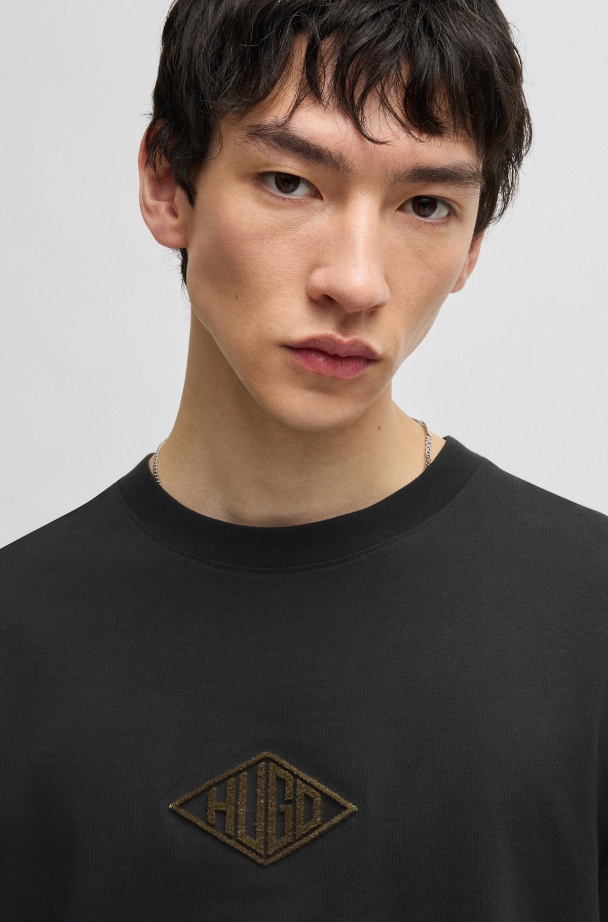 RELAXED-FIT T-SHIRT IN COTTON WITH EMBROIDERED LOGO - 3