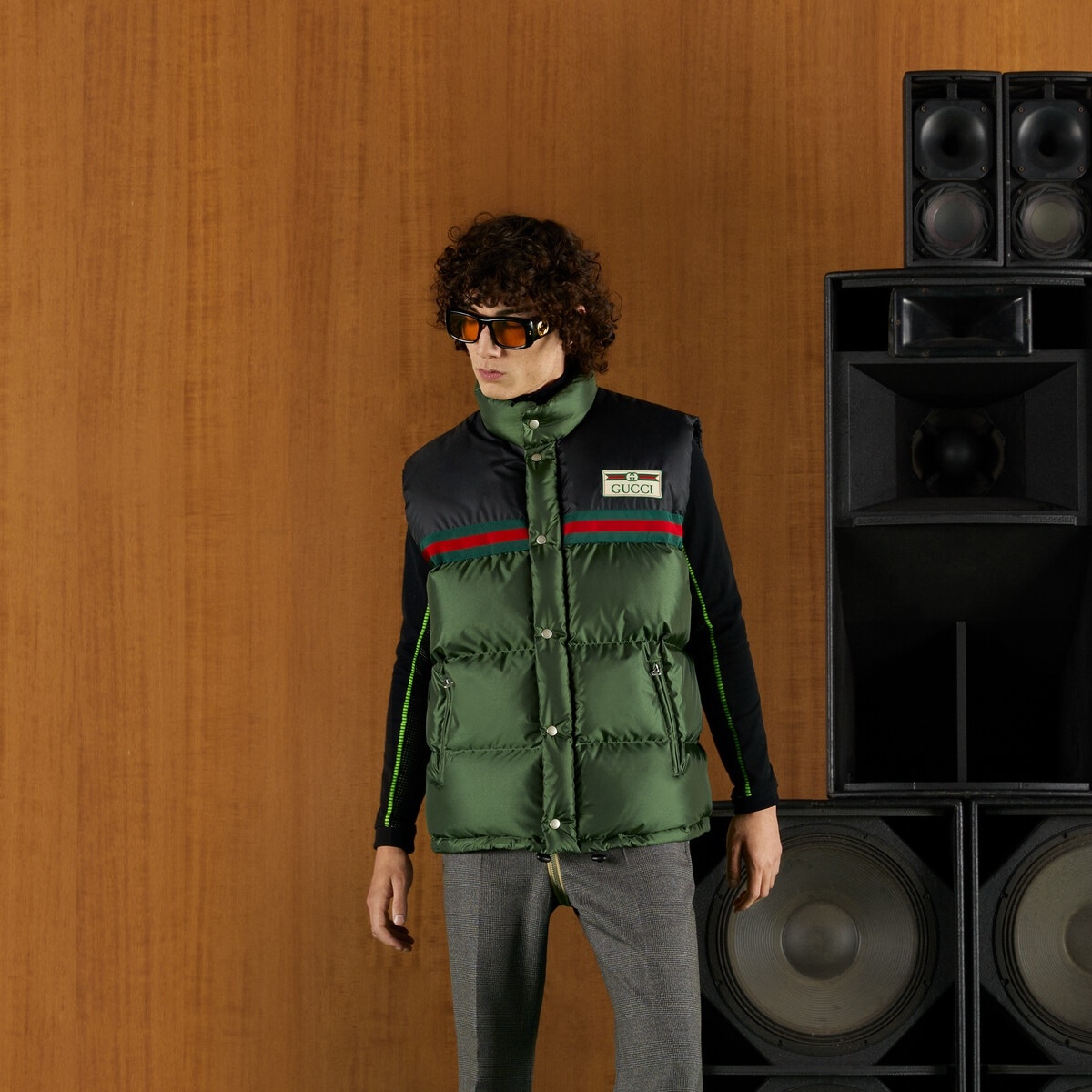 Nylon satin padded vest - 4