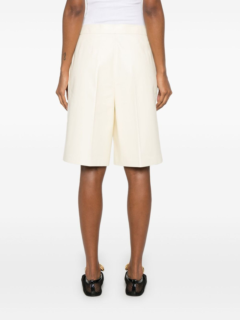 mid-rise leather shorts 4