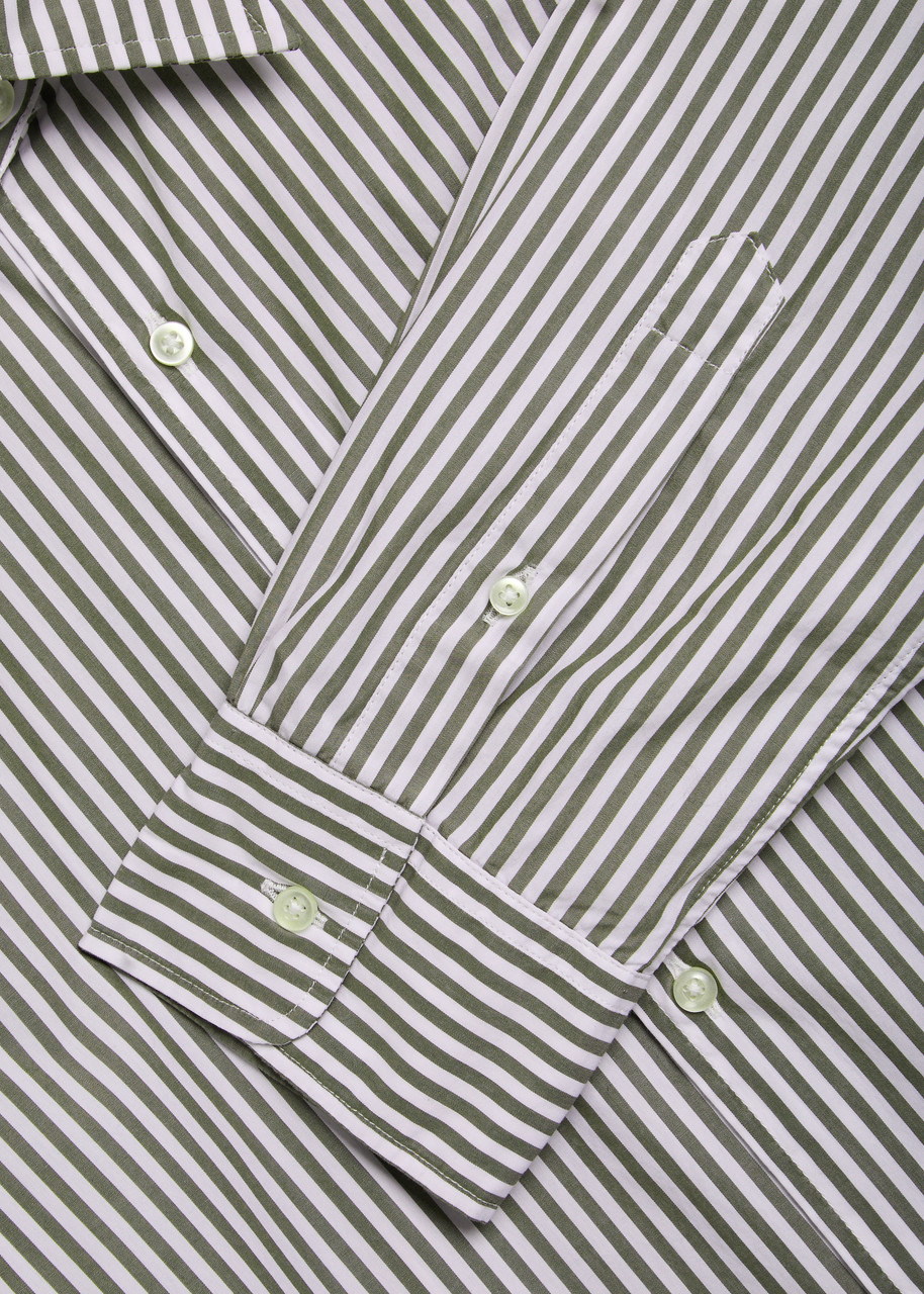 Officine Générale Giacamo Cotton Candy Stripe Shirt - 5