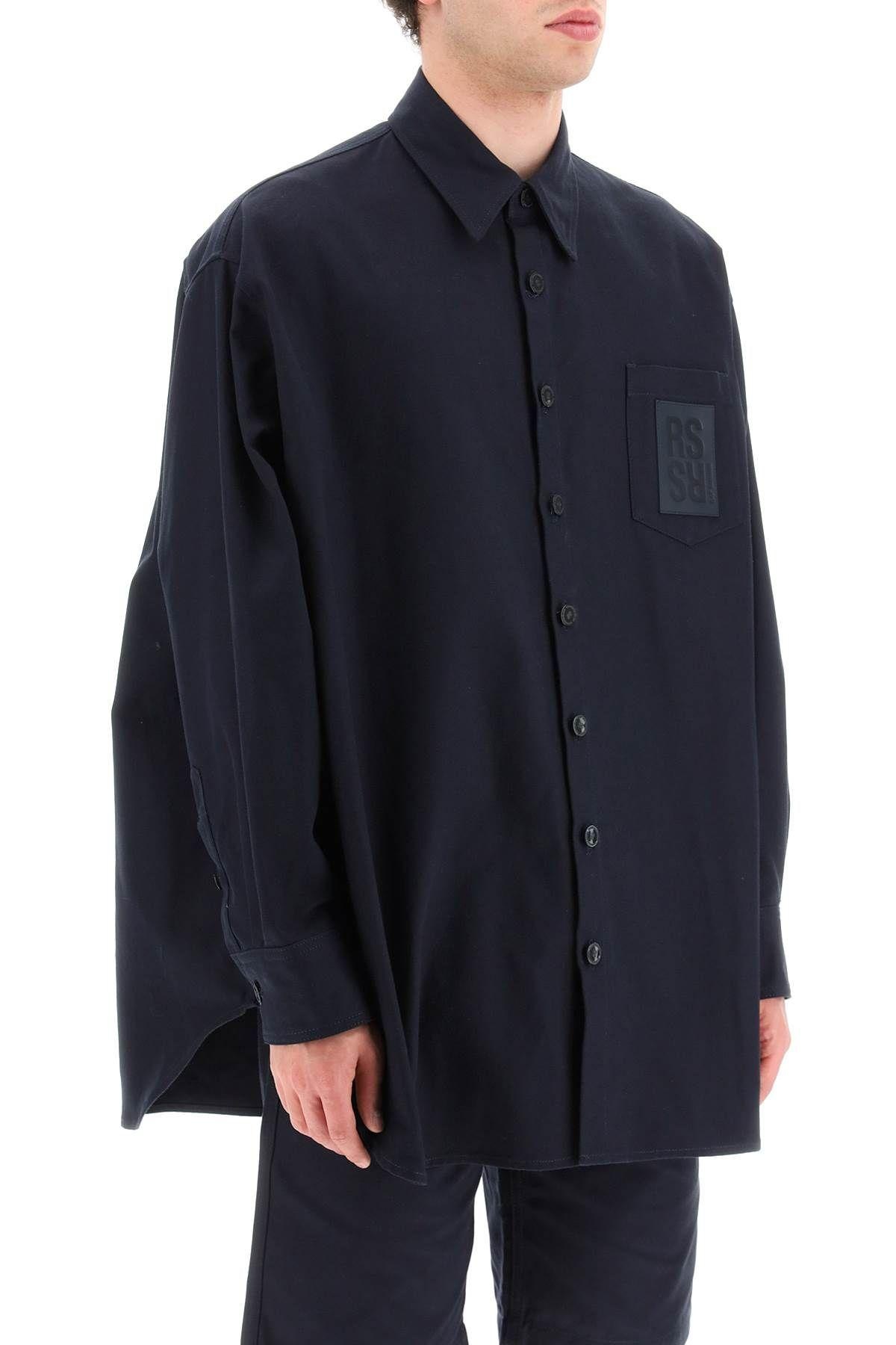 Logo patch oversized shirt Raf Simons - 3