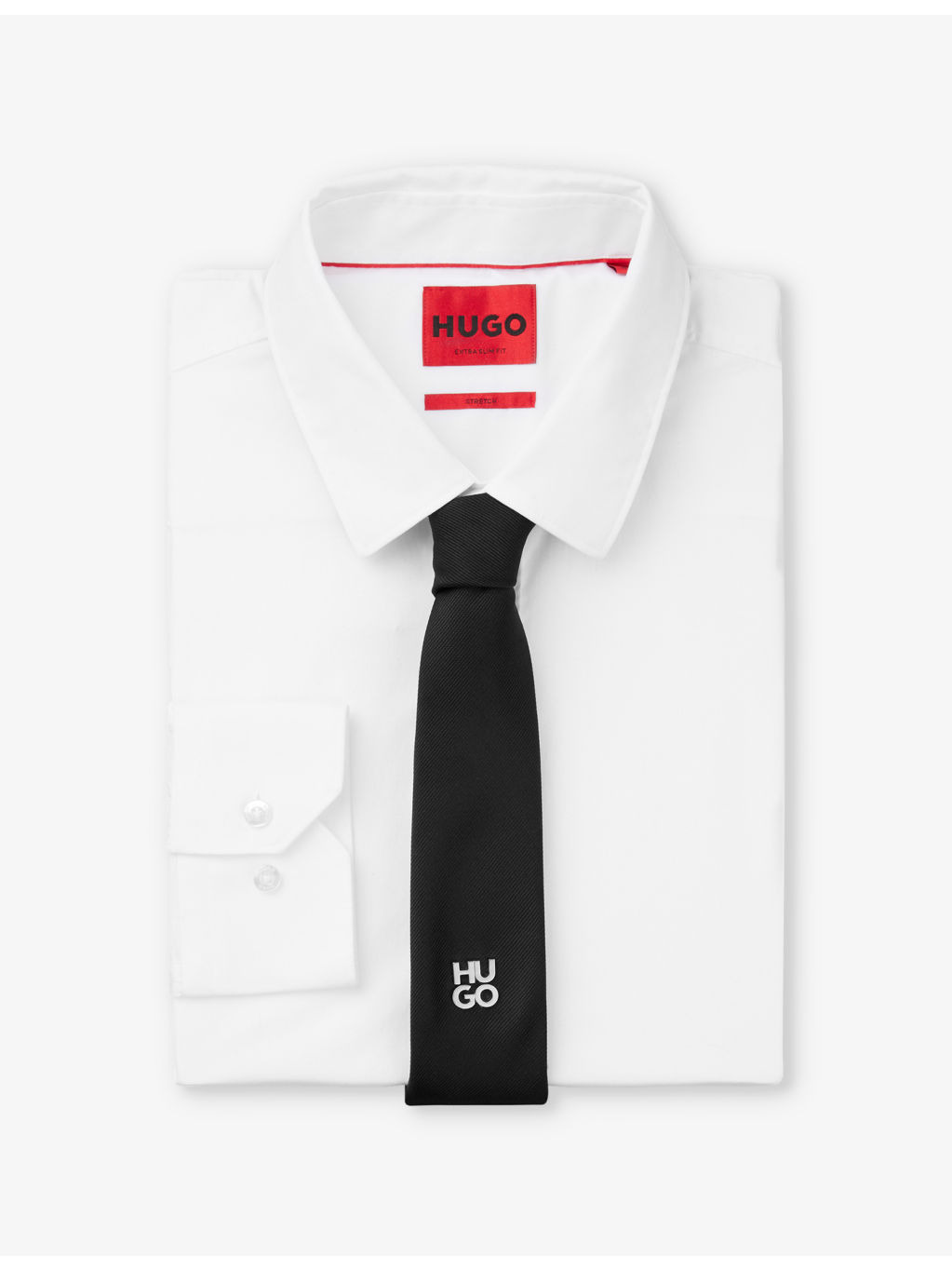 Logo-embroidered jacquard woven tie - 3