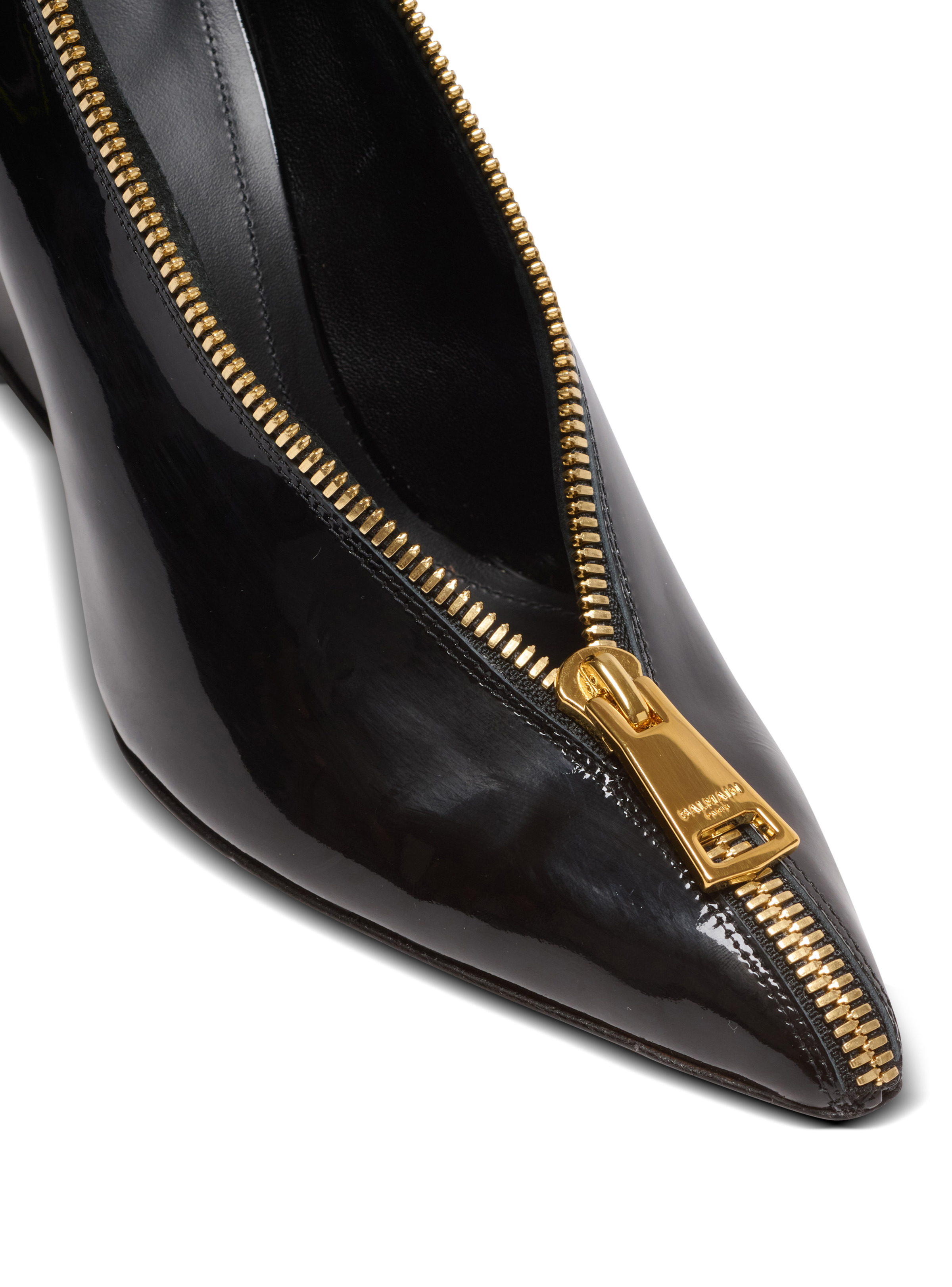 Zip Wedge pumps in patent leather - 5