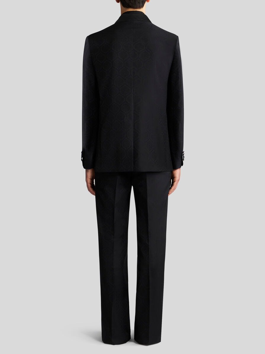 WOOL AND COTTON JACQUARD JACKET - 5