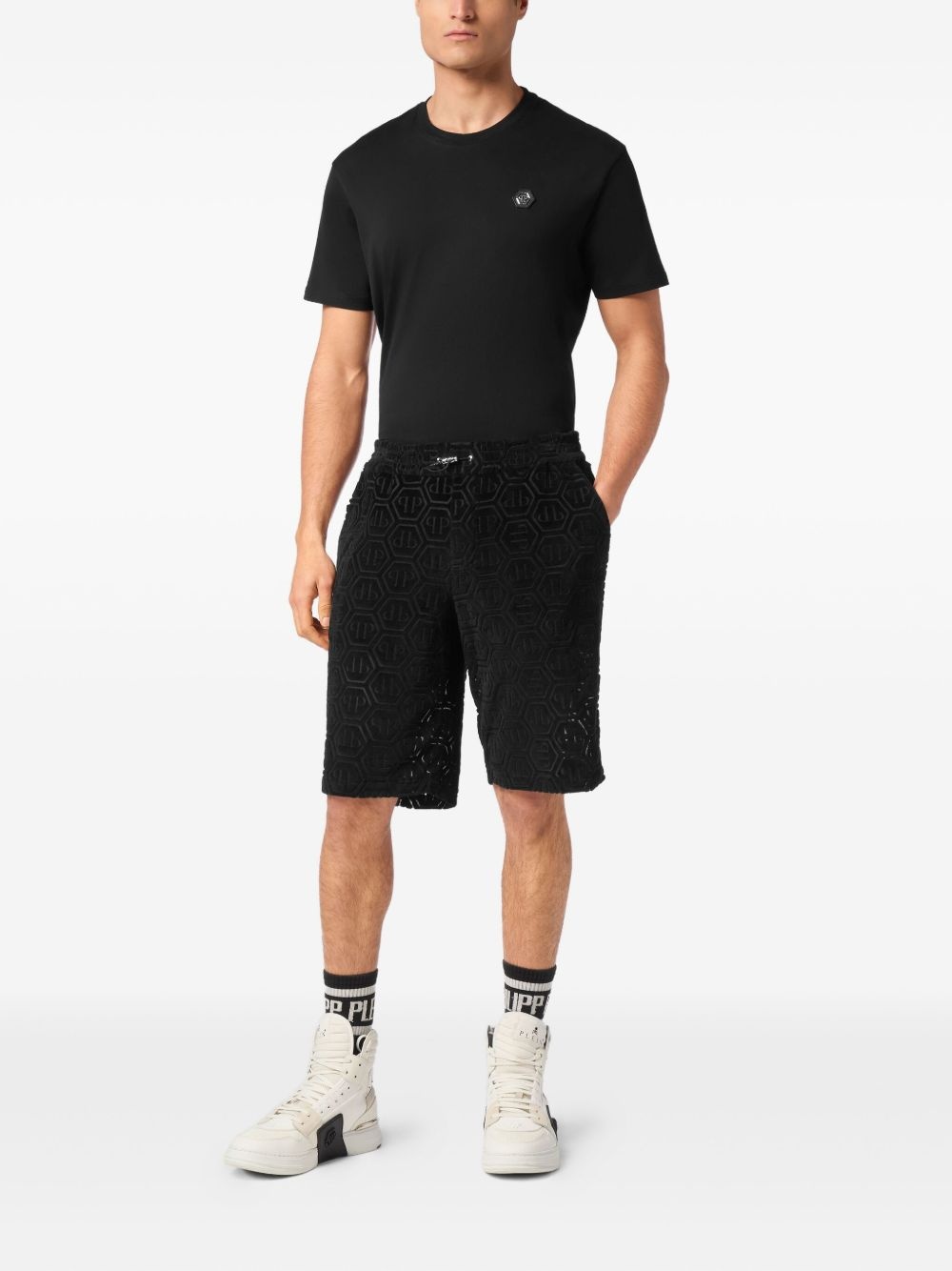 hexagonal-logo shorts - 2