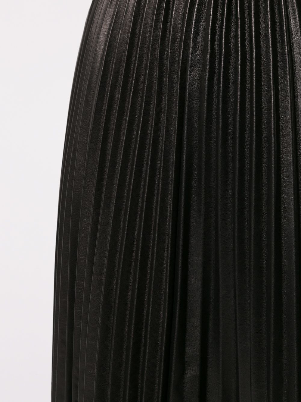 pleated leather skirt - 5