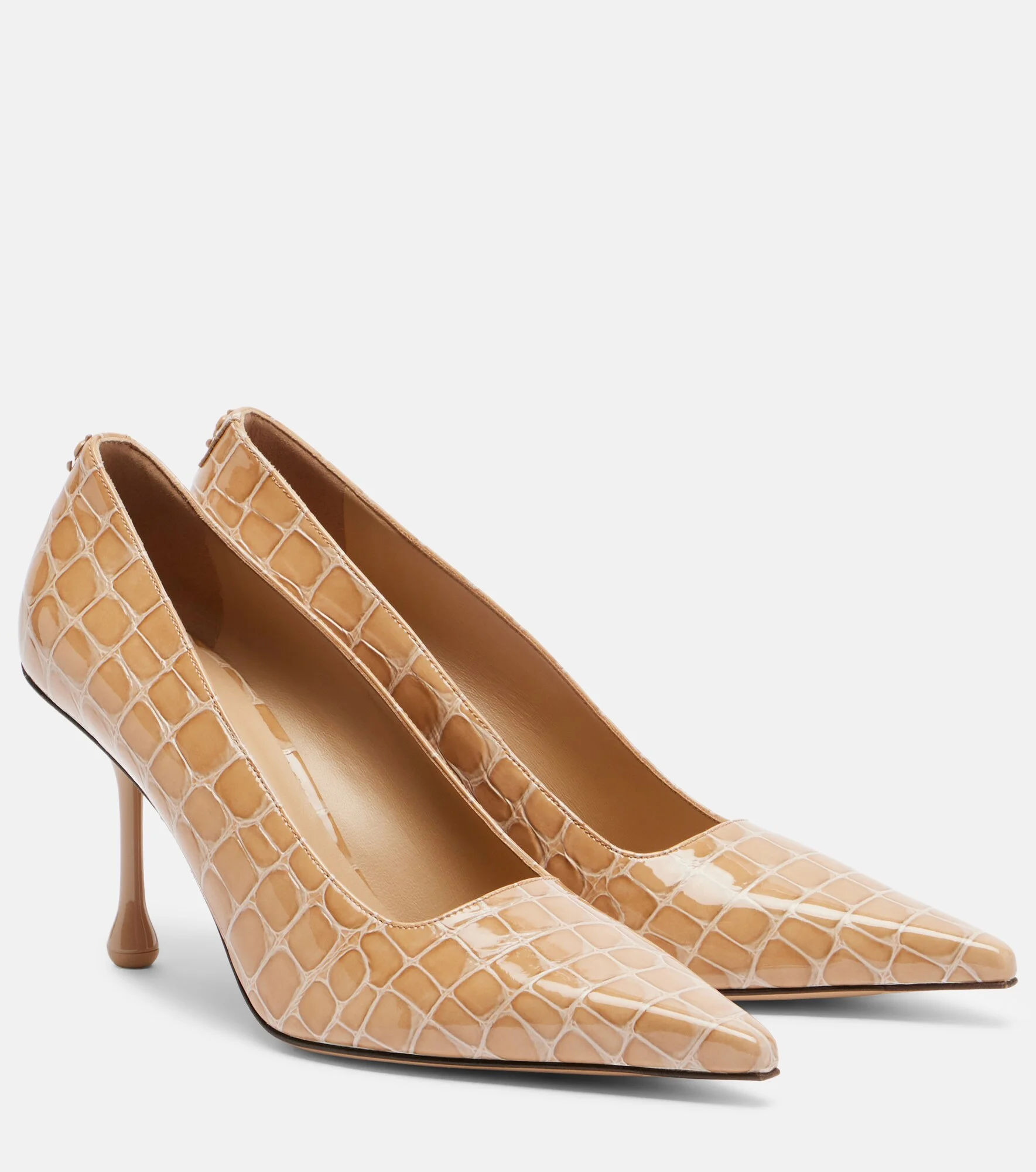Ixia croc-effect patent leather pumps - 1