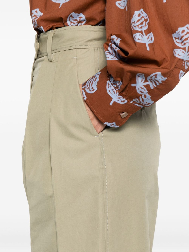 pleated cotton trousers 5