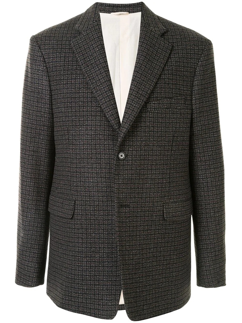 single-breasted wool jacket - 1