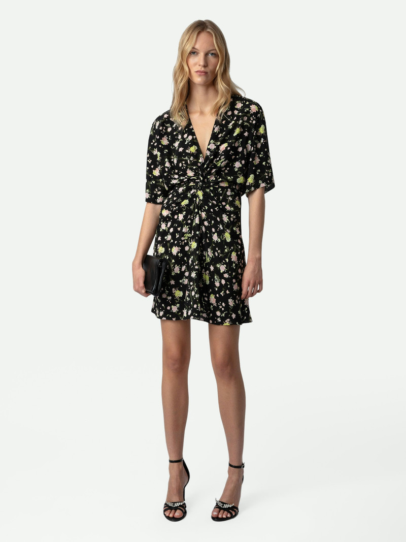 Zadig & Voltaire Rozom Soft Crinkle Roses Dress outlook