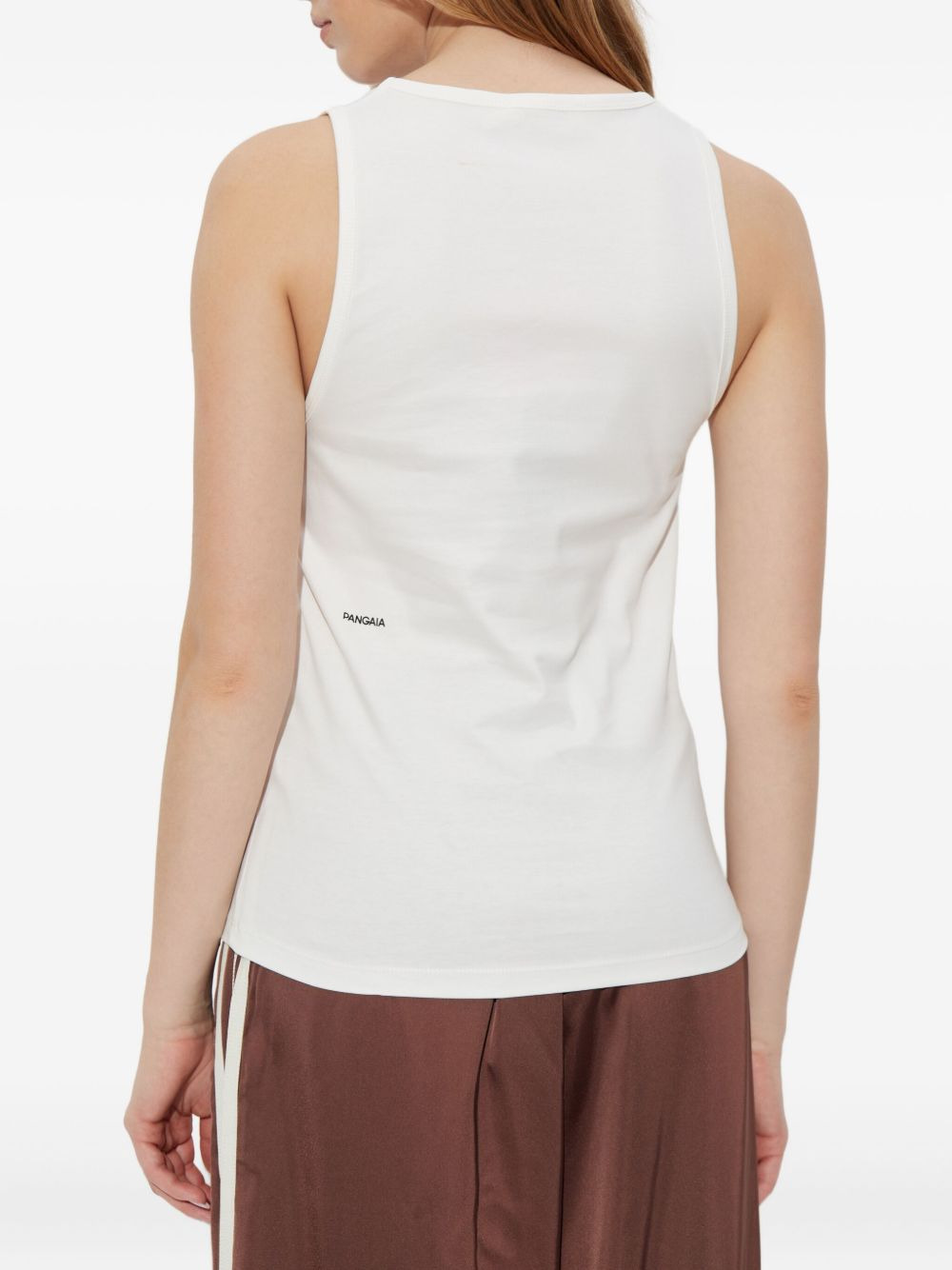 scoop-neck cotton tank top - 4