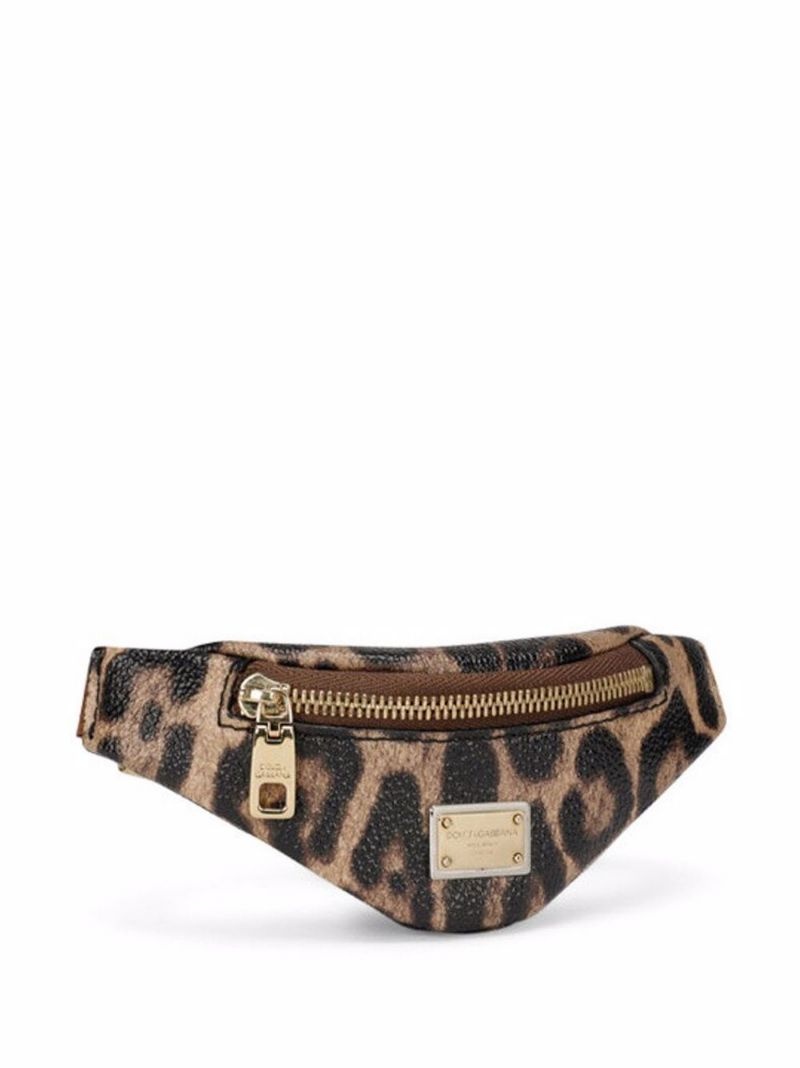 leopard print wrist bag - 4