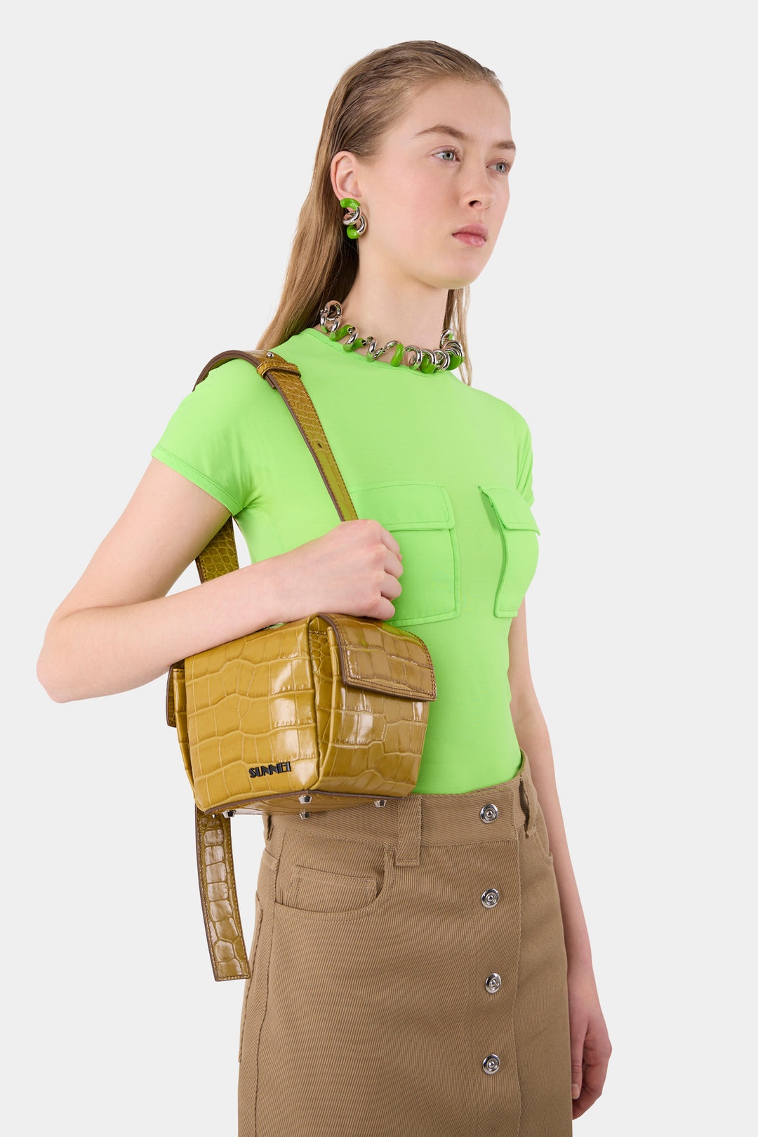 LACUBETTO BAG / gold croco - 2