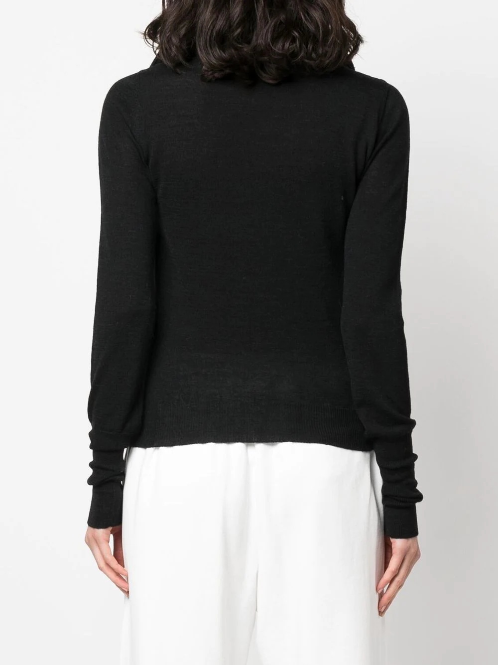 scarf-collar detail jumper - 4