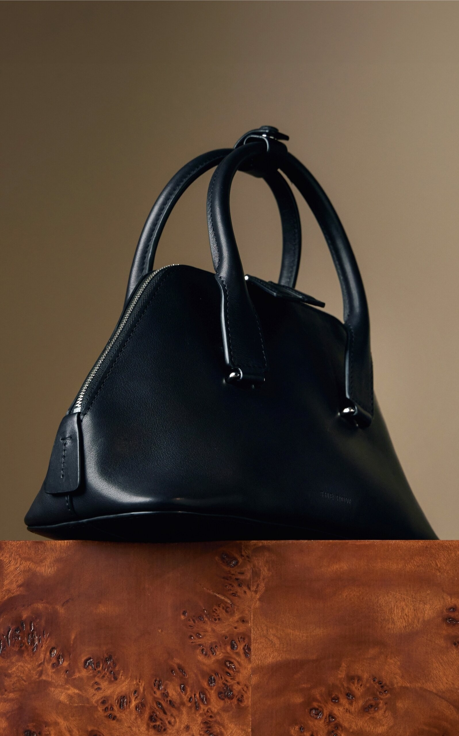 The Row Mini Devon Leather Bag black | modaoperandi | REVERSIBLE