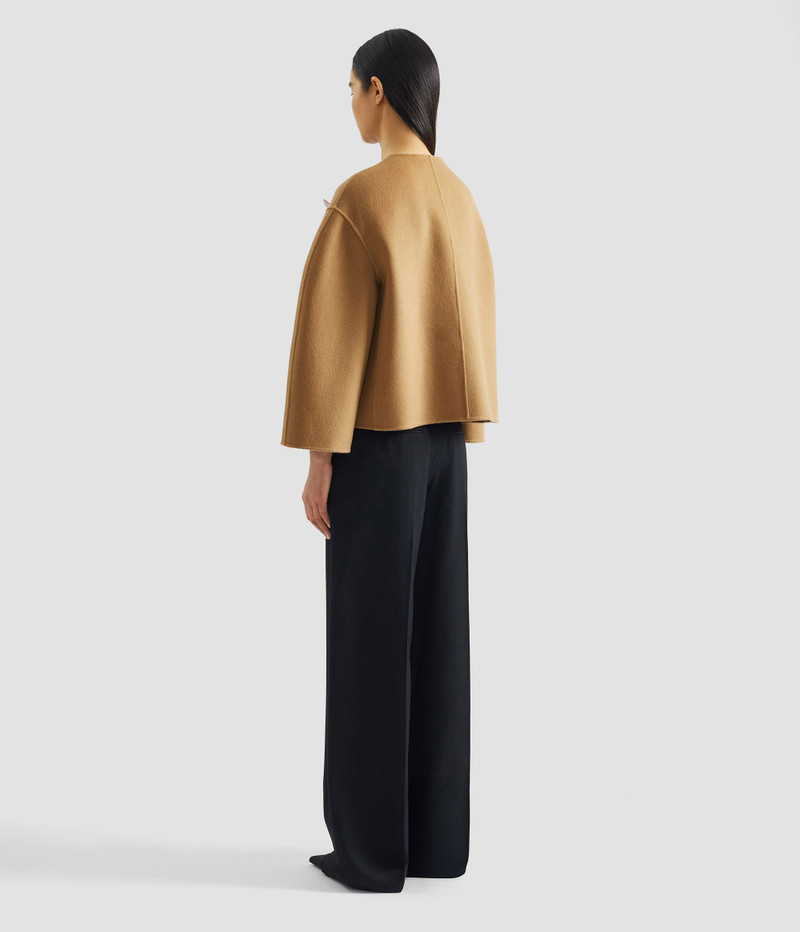 FLORAL APPLIQUÉ DOUBLE FACED CROPPED JACKET 3