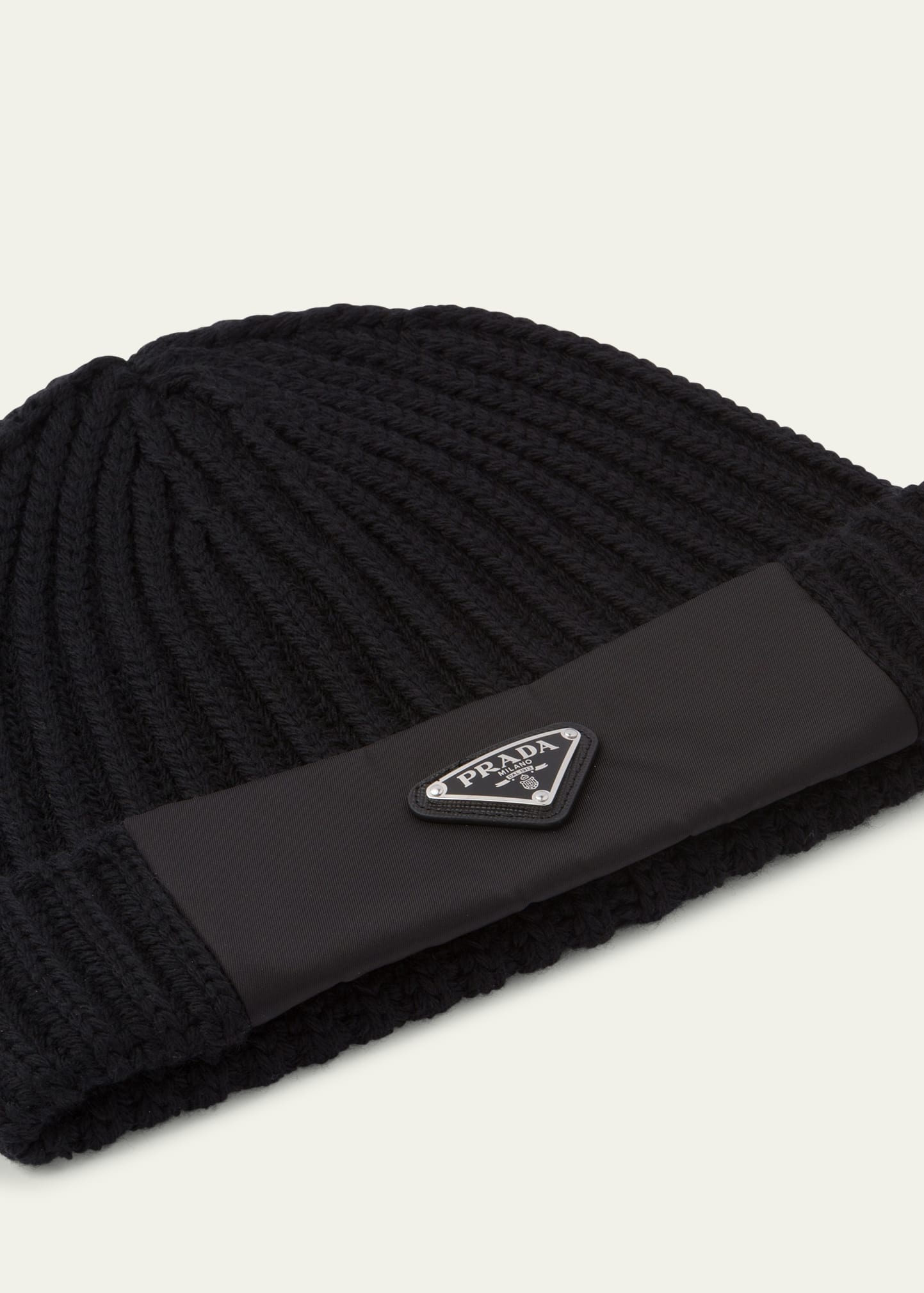 Men's Cable-Knit Logo Beanie Hat - 2