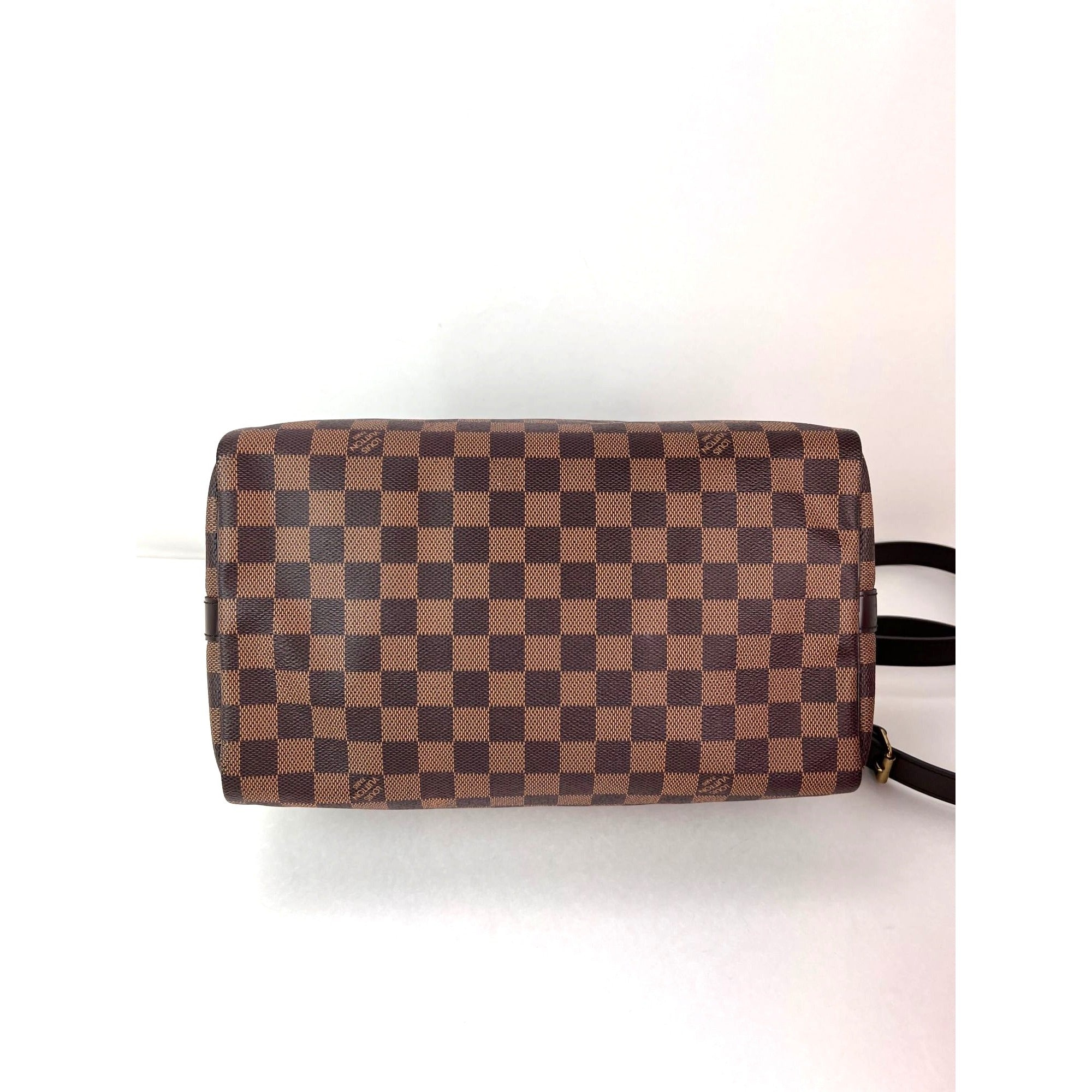 LOUIS VUITTON Speedy 30 Bandouliere Damier Ebene Satchel Hand Bag - 10