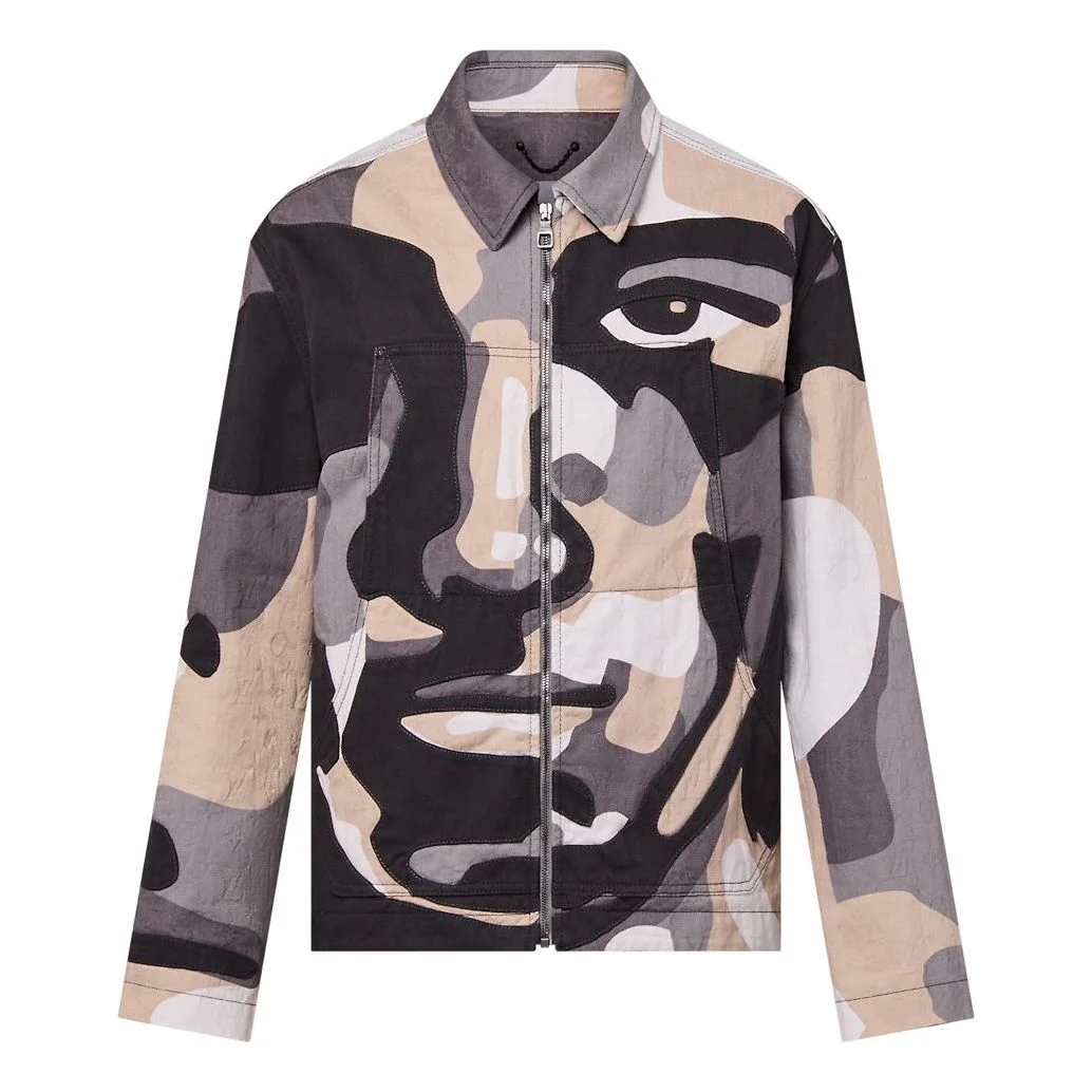 LOUIS VUITTON Patchworked Portrait Denim Jacket 'Multi-Color' 1ABYMP - 1