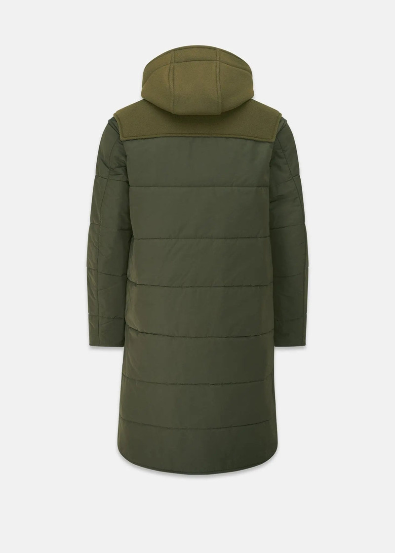 GLOVERALL Men's Thomas Puffa Duffle Coat Loden outlook