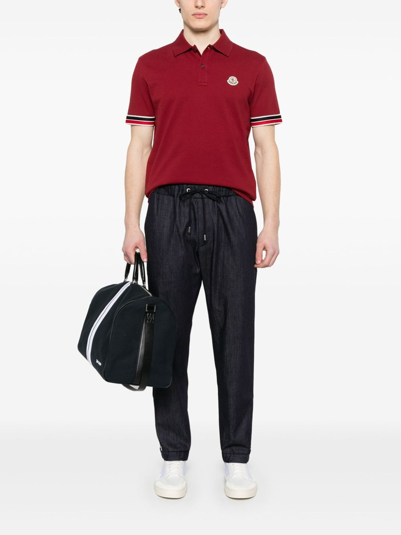 Moncler logo-patch polo shirt outlook