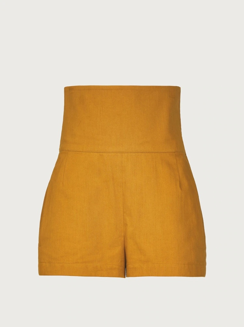 CITY SHORTS WITH BASQUE WAIST - 1