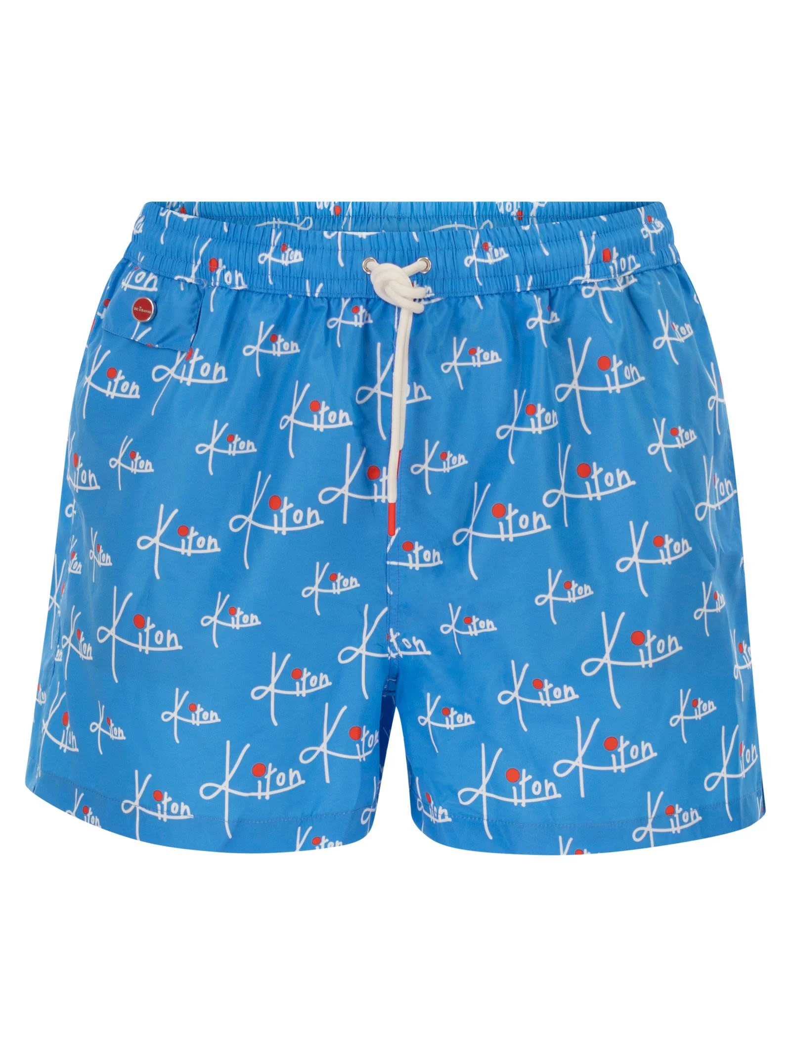 Kiton Men Short Patterned Swim Boxers - 1