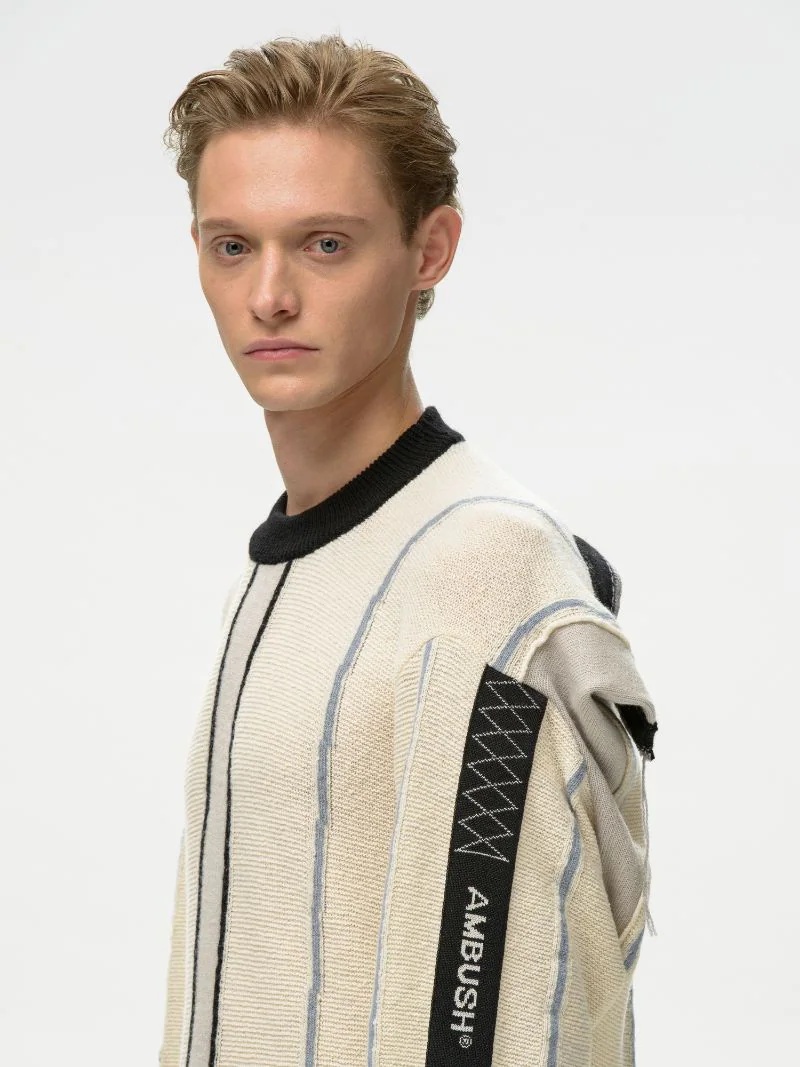 FOLDING KNIT SWEATER - 7