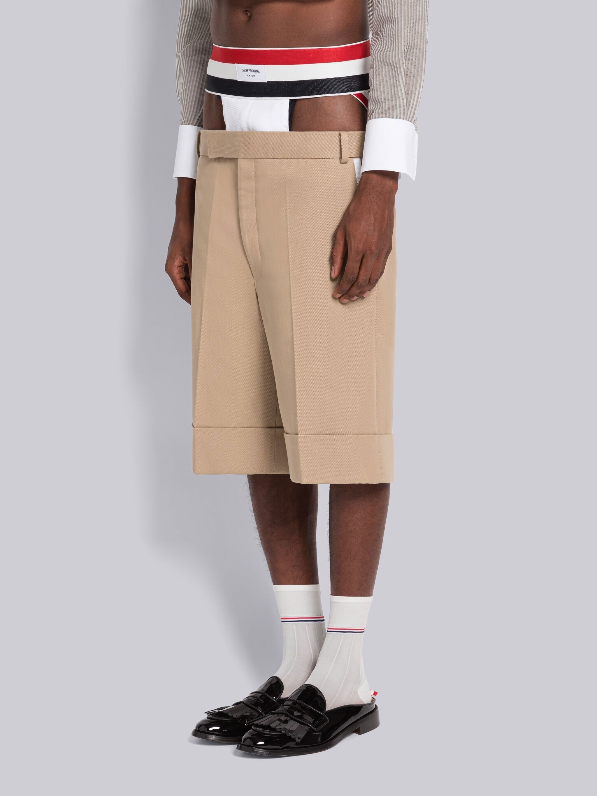 Piece Dyed Cotton Gabardine Super Low Rise Short - 2