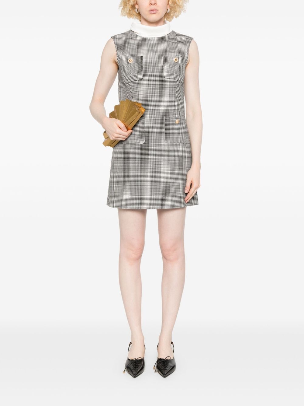 Prince of Wales-check mini dress - 2