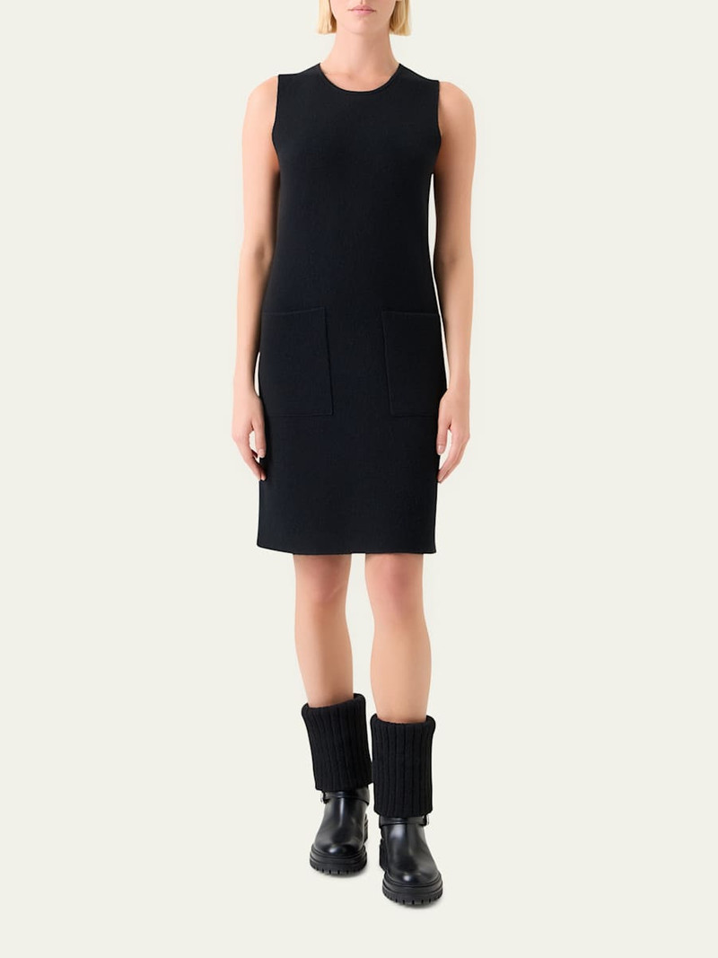 AKRIS Cashmere Double-Face Knit Sleeveless Dress outlook