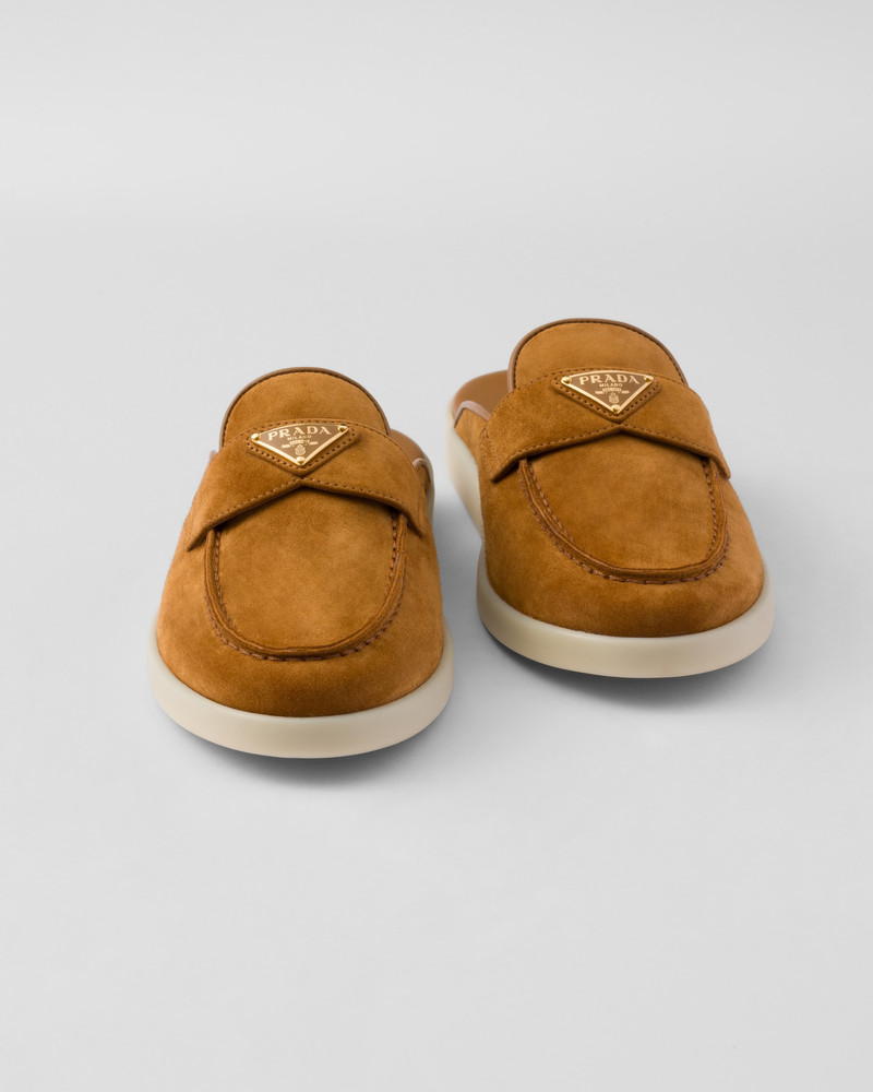 Suede sabots 6
