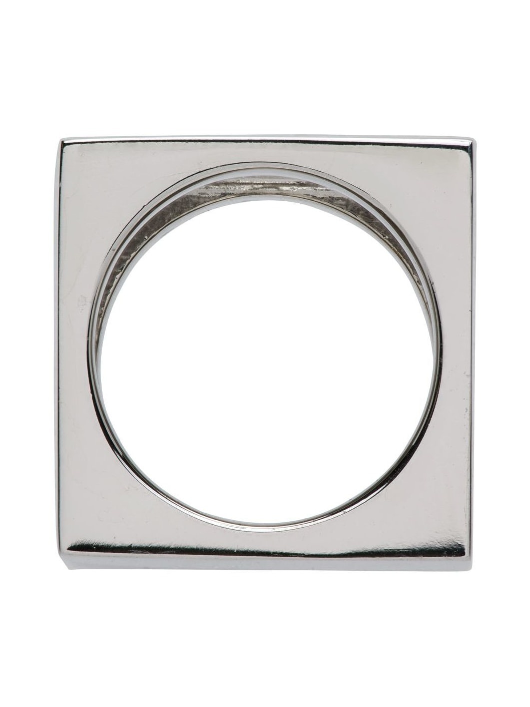 Silver & Black Square Logo Dice Ring - 2