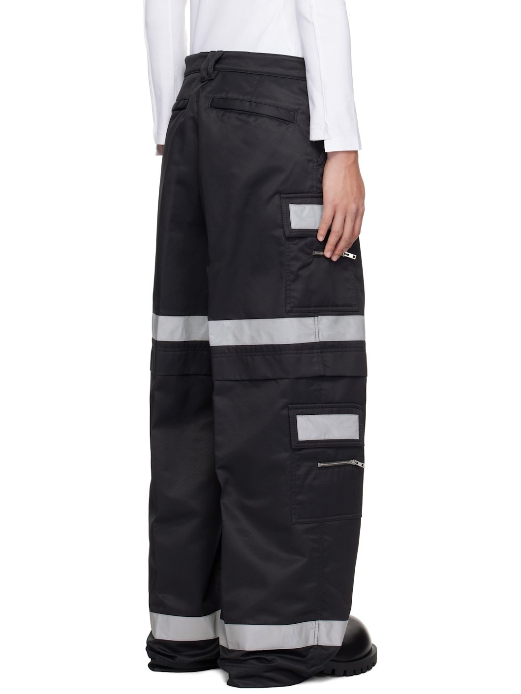 Black Workwear Cargo Pants - 3