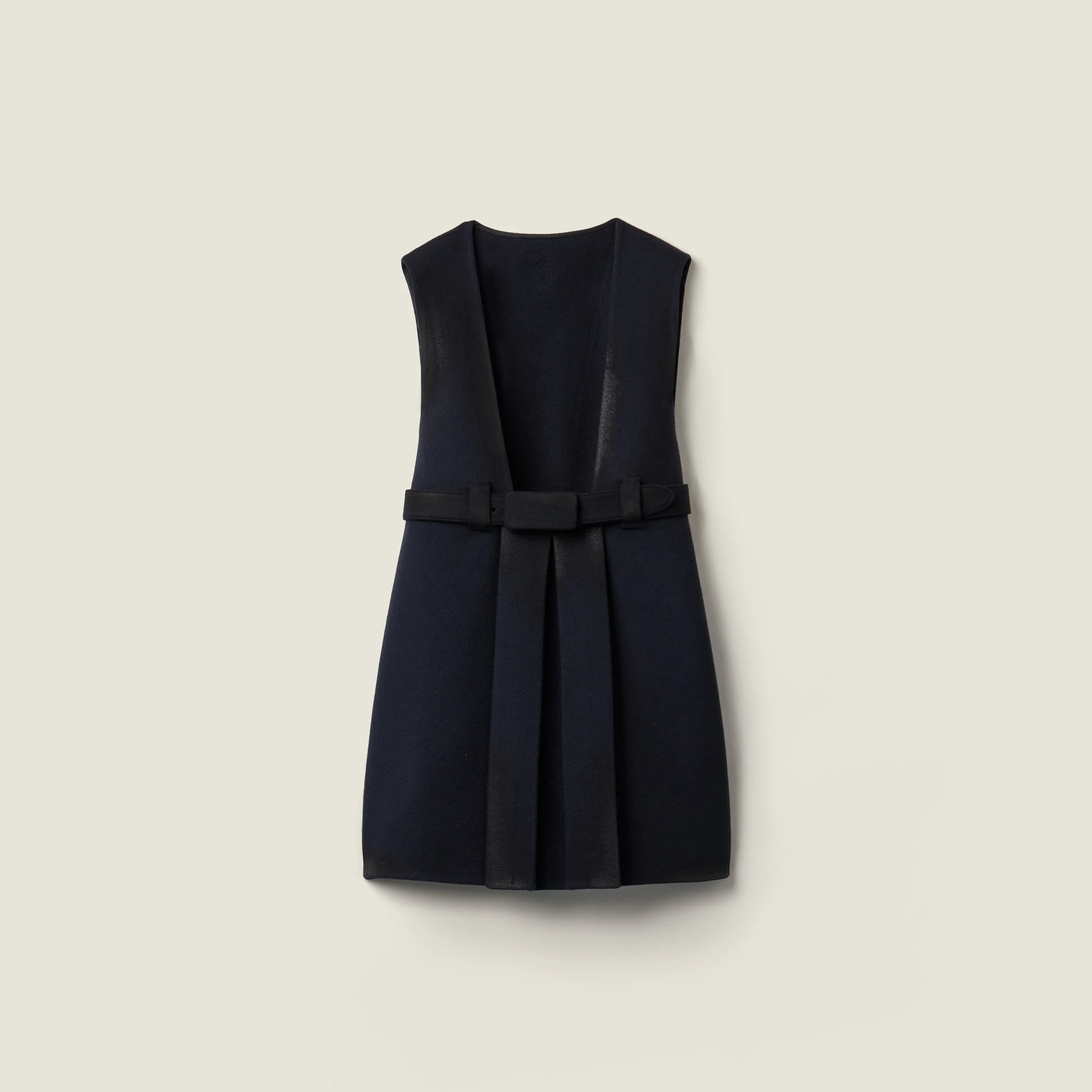 Waxed double wool dress - 1