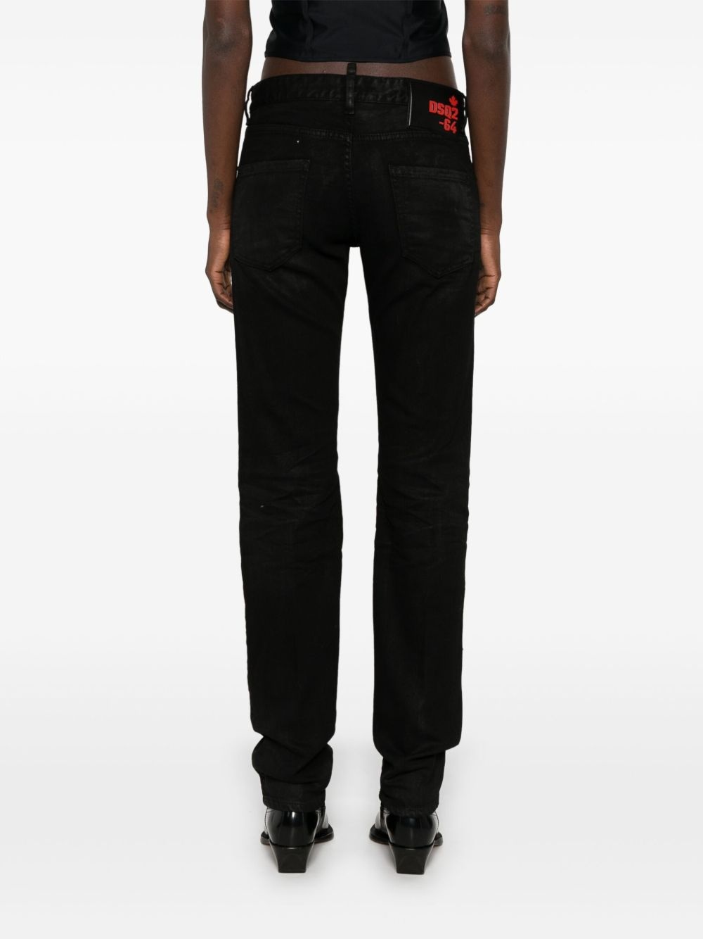 chain-detailed jeans - 4
