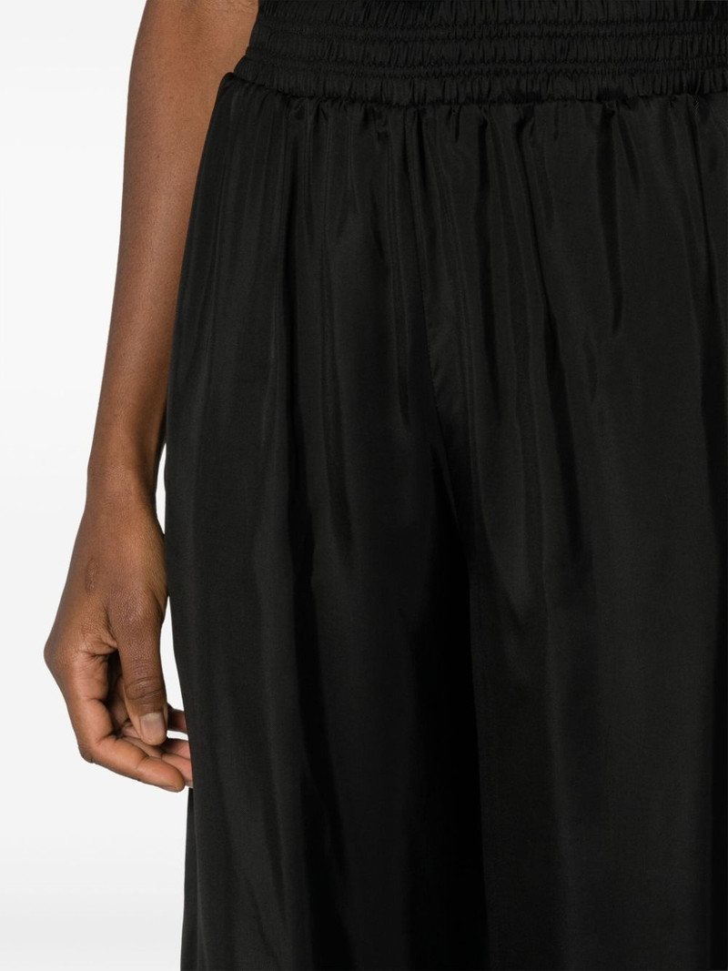elasticated-waist satin palazzo pants 5