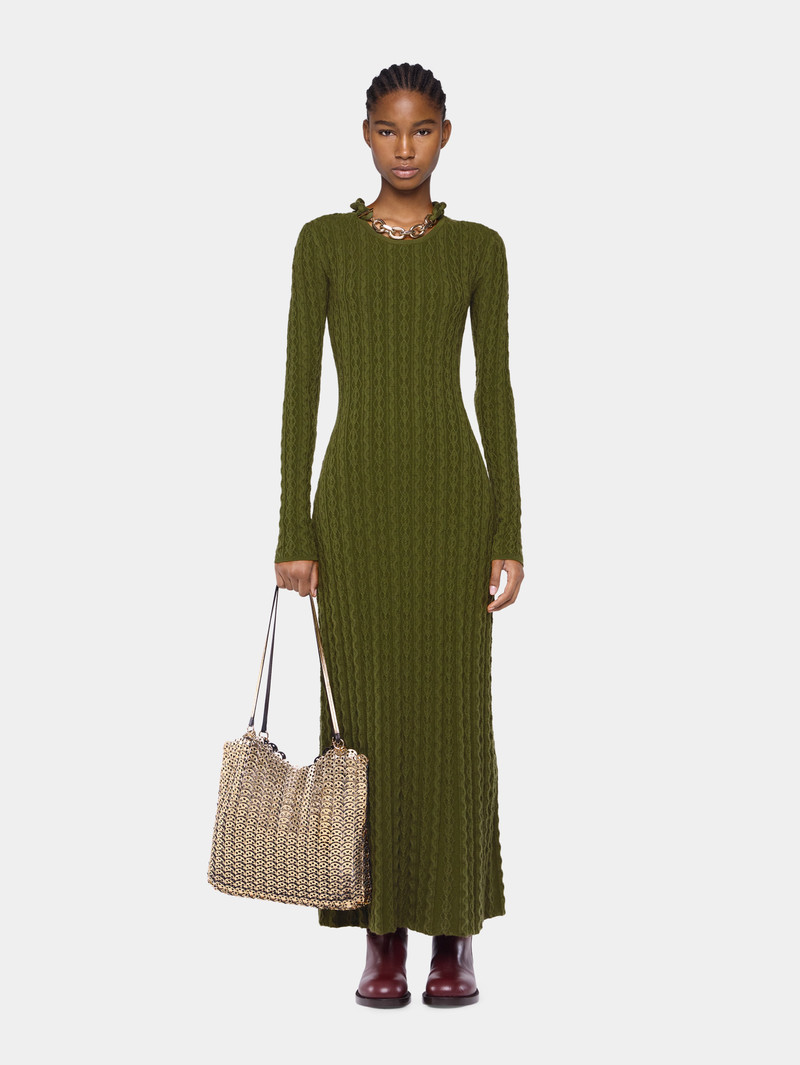 rabanne LONG DRESS IN WOOL outlook