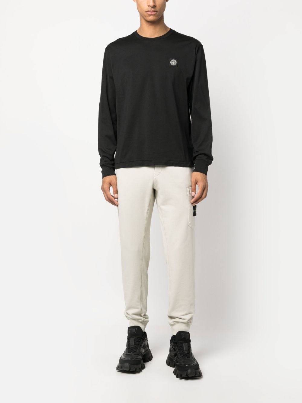 Compass-patch long-sleeve T-shirt - 2