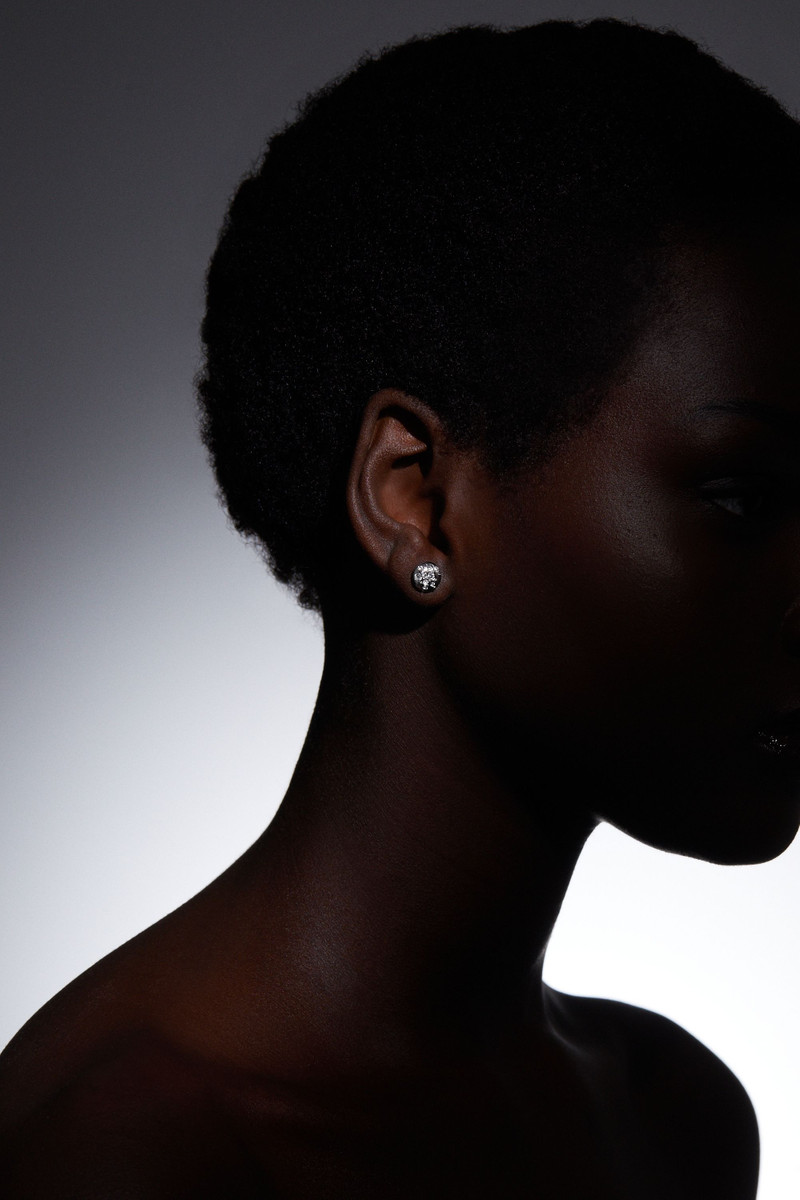 KAREN MILLEN Hand Set European Crystal Sprinkle Stud Earrings outlook