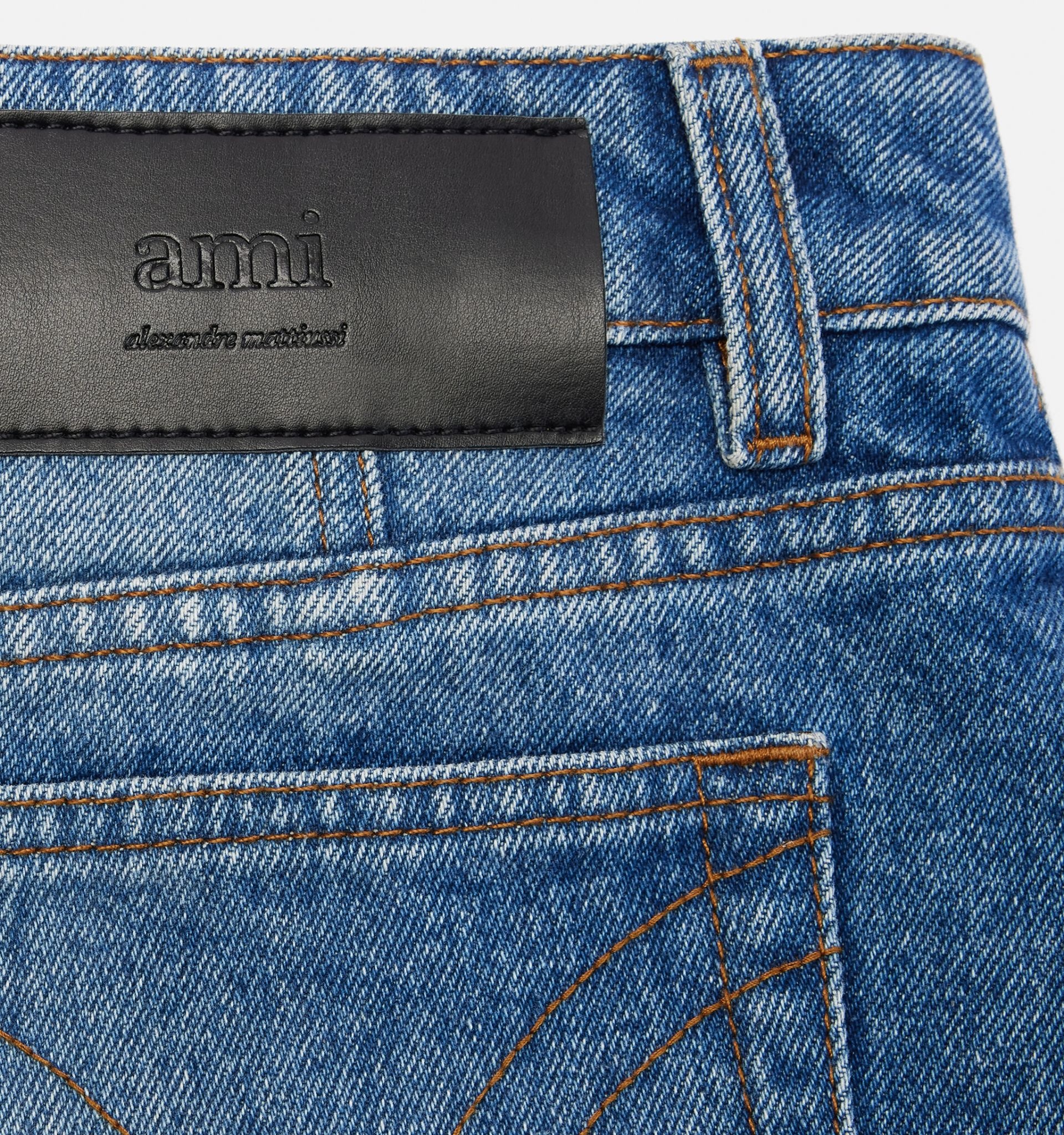 AMI Paris Denim Mini Skirt | REVERSIBLE