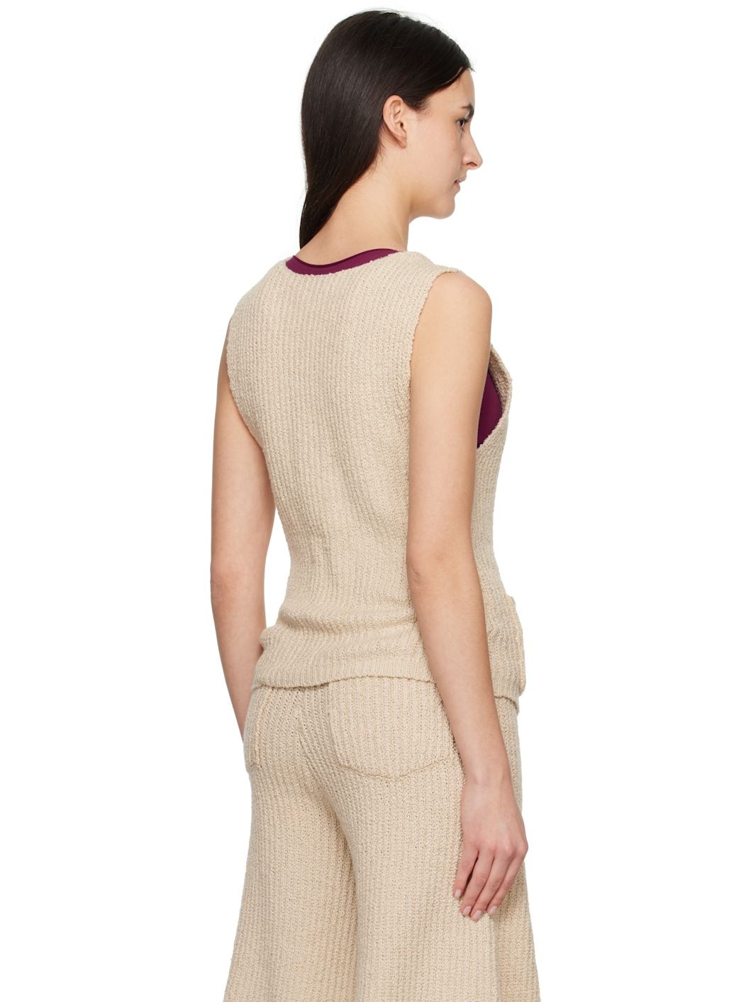 Beige Cae Vest - 3