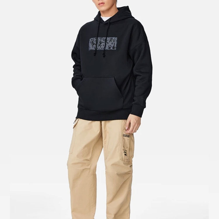 Li-Ning Graphic Hoodie 'Black' AWDSB43-1 - 3