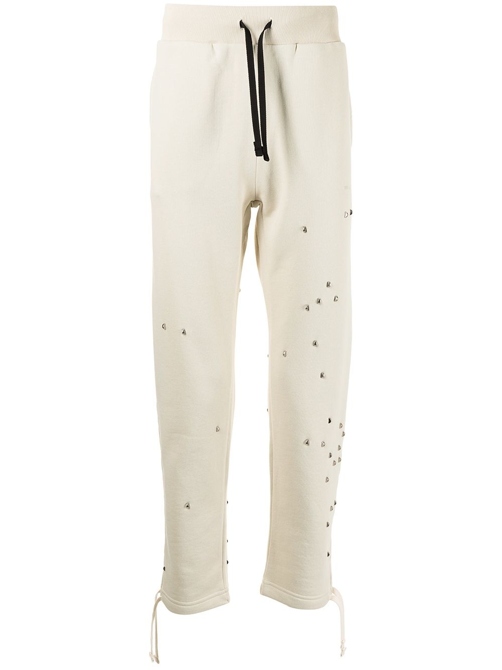 slim-cut studded track pants - 1