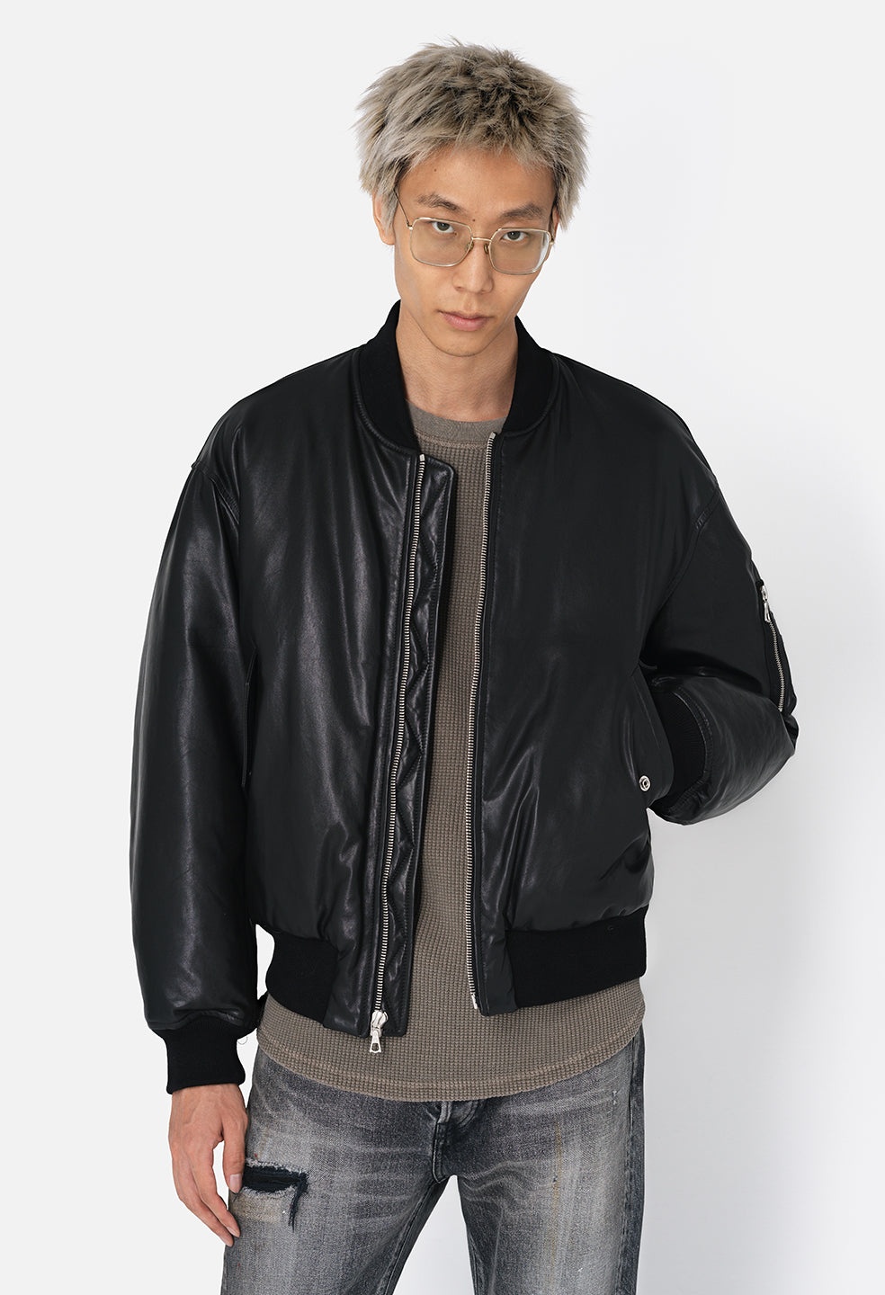 LEATHER ANDES BOMBER - 2