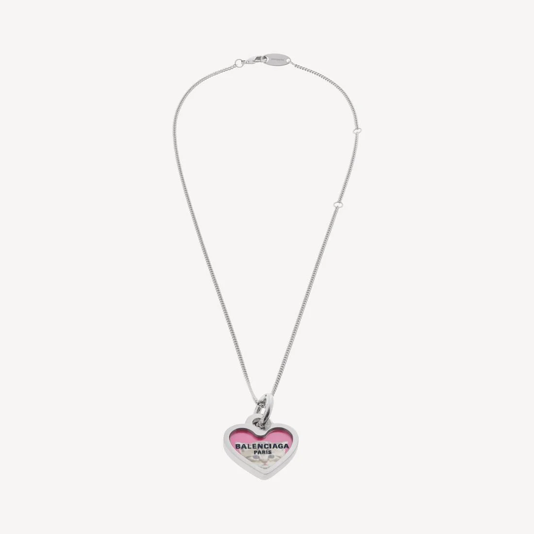 Darling Necklace in Silver/fushia - 1