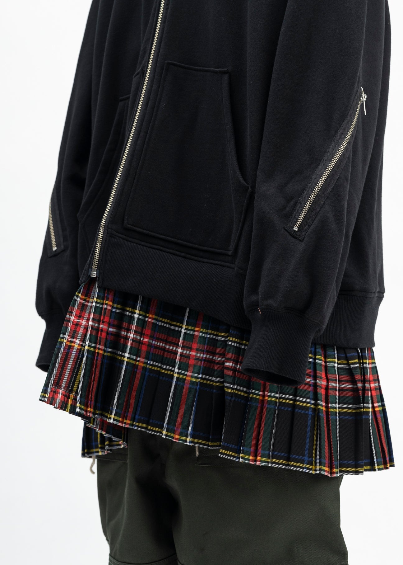 BLACK MOHAWK PUNK HOODIE - 5